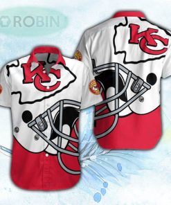 Helmet Kansas City Chiefs Logo Hawaiian Shirt For Men and Women