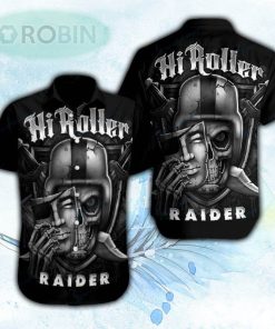 Helmet Skull Las Vegas Raiders Hawaiian Shirt For Men and Women