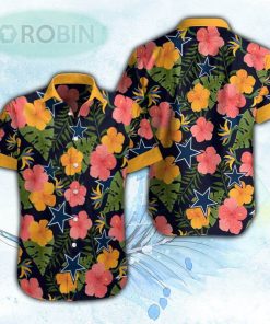 Hibiscus Pattern Dallas Cowboys Hawaiian Shirt For Men and Women