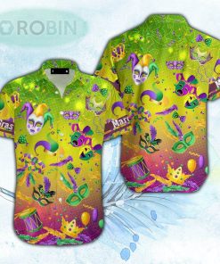 I’m Here For Mardi Gras Mask Hawaiian Shirt For Men & Women