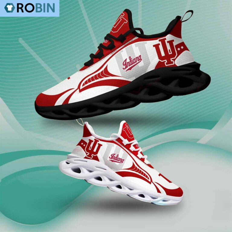 Indiana Hoosiers Sport Shoes, NCAA Shoes Gift For Fans