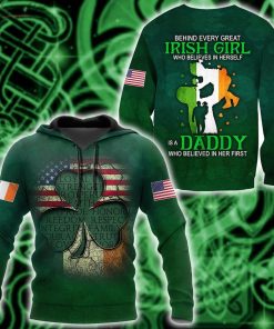 Irish Girl St.Patrick Day All Over Print Hoodie