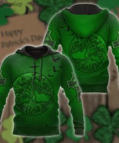 Irish St.Patrick Tree Of Life All Over Print Hoodie