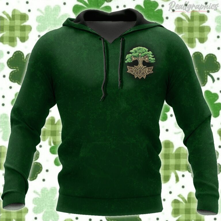 Irish Tree St.Patrick Day All Over Print Hoodie