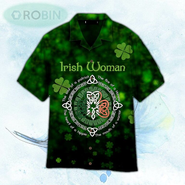 Irish Woman Happy St Patrick Hawaiian Shirt For Men and Women