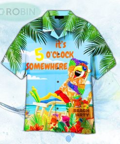 It’s 5 O’clock Somewhere Parrot Hawaiian Shirt For Men and Women It’s 5 O’clock Somewhere Parrot Hawaiian Shirt For Men and Women