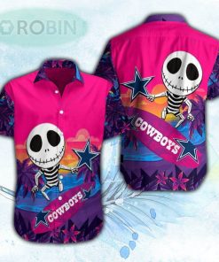 Jack Skellington Dallas Cowboys Hawaiian Shirt For Men and Women Jack Skellington Dallas Cowboys Hawaiian Shirt For Men and Women