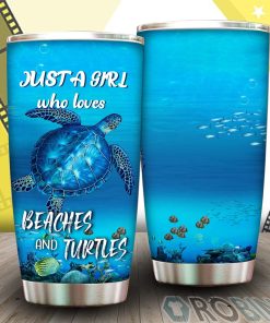 Just A Girl Who Loves Beaches And Turtles Tumbler
