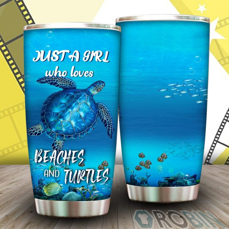 Just A Girl Who Loves Beaches And Turtles Tumbler