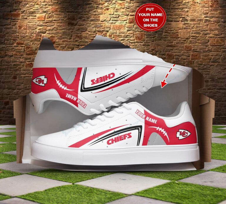 Kansas City Chiefs Football Stan Smith Shoes, Gift for NFL fans