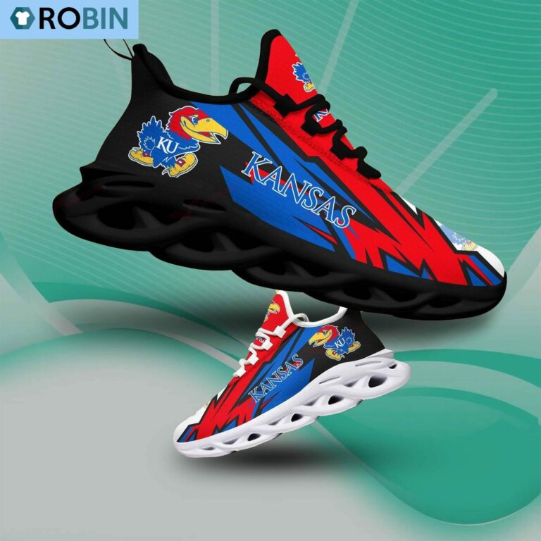Kansas Jayhawks Chunky Sneakers, NCAA Gift For Fans