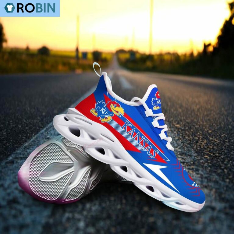 Kansas Jayhawks Chunky Sneakers, NCAA Sneakers Gift For Fans