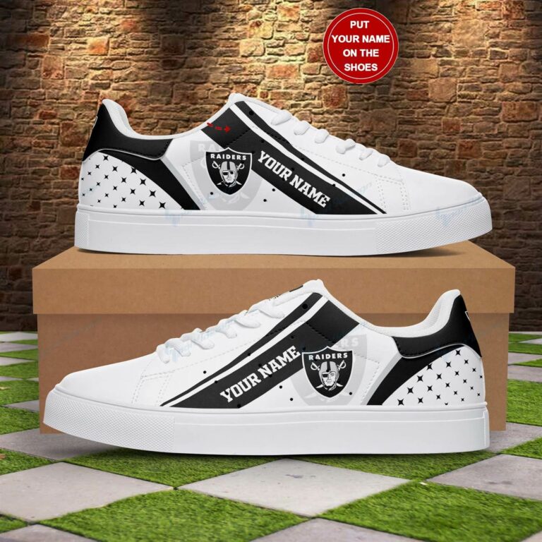 Las Vegas Raiders Football Stan Smith Shoes, Gift for NFL fans
