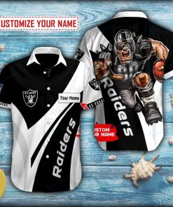 Las Vegas Raiders Mascot Button Shirt Las Vegas Raiders Mascot Button Shirt