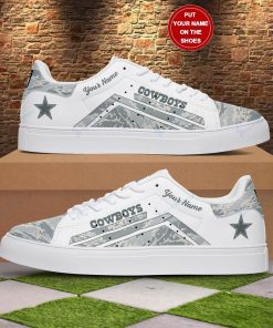 Logo Dallas Cowboys Camouflage Stan Smith Shoes, Gift for NFL fans