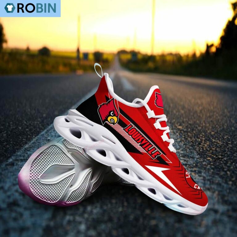 Louisville Cardinals Chunky Sneakers, NCAA Sneakers Gift For Fans