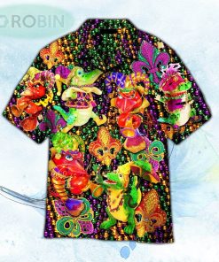 Mardi Gras Alligator Hawaiian Shirt For Men and Women
