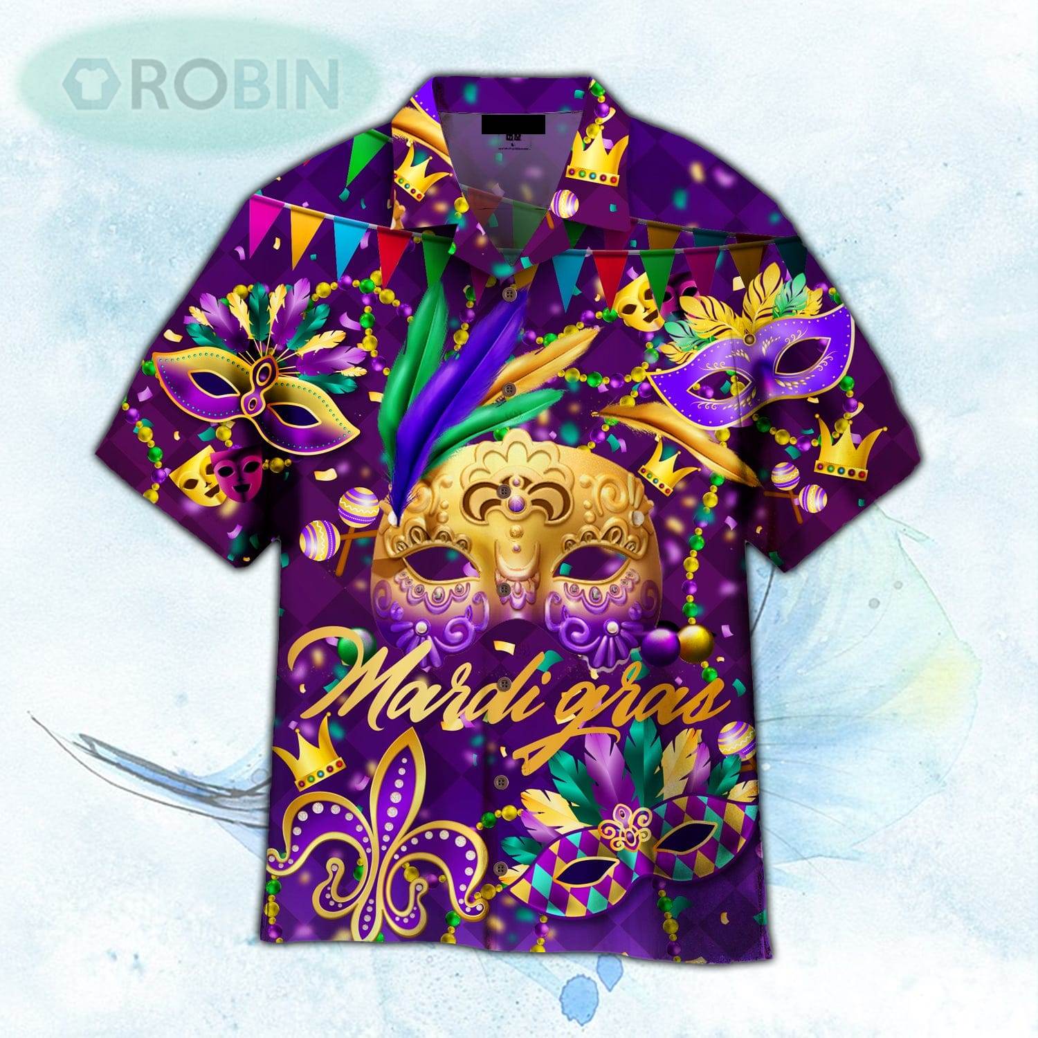 Mardi Gras Carnival Hawaiian Shirt For Men and Women - RobinPlaceFabrics