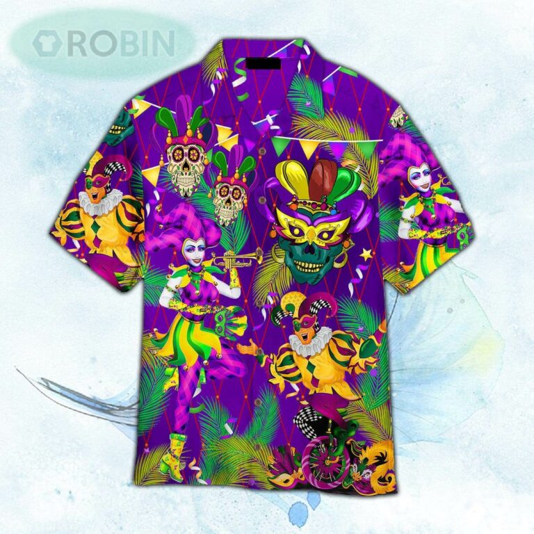 Mardi Gras Jester Clowns Hawaiian Shirt For Men and Women