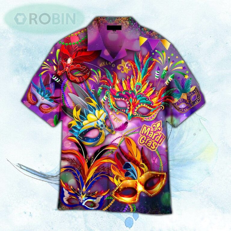 Mardi Gras Mask Hawaiian Shirt For Men and Women