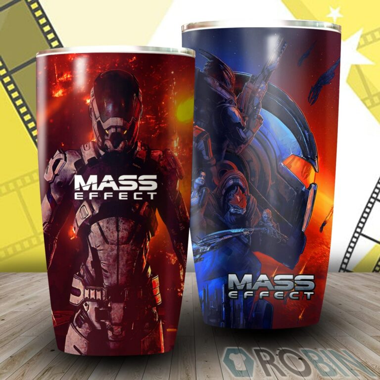 Mass Effect Video Game Insulated Stainless Steel Tumbler