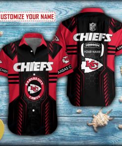 Personalized Mesh Kansas City Chiefs Football Short Sleeve Hawaiian Shirt Personalized Mesh Kansas City Chiefs Football Short Sleeve Hawaiian Shirt