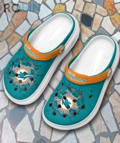 Miami Dolphins Clog Custom Crocs Style RB45 Miami Dolphins Clog Custom Crocs Style RB45