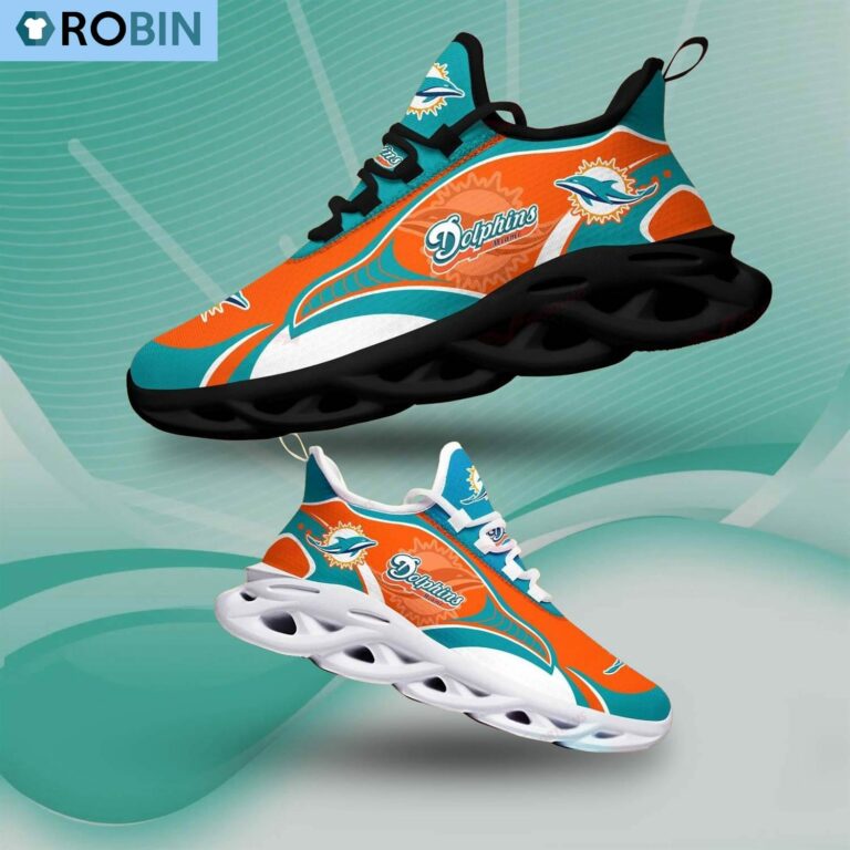 Miami Dolphins Chunky Sneakers, NFL Gift For Fans
