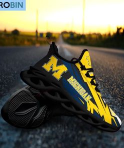 Michigan Wolverines Chunky Sneakers, NCAA Gift For Fans
