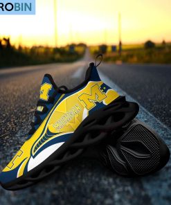 Michigan Wolverines Chunky Sneakers, NCAA Shoes Gift For Fans