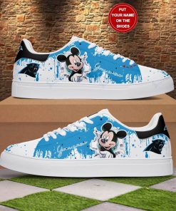Mickey Carolina Panthers Stan Smith Shoes, Gift for NFL fans