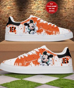 Mickey Cincinnati Bengals Stan Smith Shoes, Gift for NFL fans Mickey Cincinnati Bengals Stan Smith Shoes, Gift for NFL fans