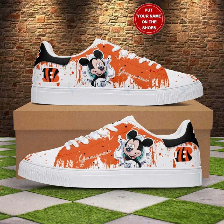 Mickey Cincinnati Bengals Stan Smith Shoes, Gift for NFL fans