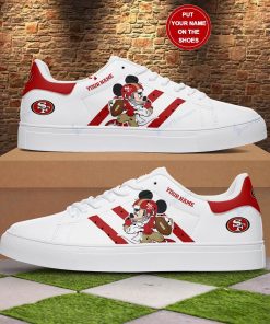 Mickey Football San Francisco 49ers Stan Smith Shoes, Gift for NFL fans Mickey Football San Francisco 49ers Stan Smith Shoes, Gift for NFL fans