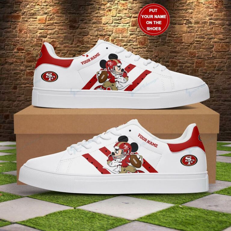 Mickey Football San Francisco 49ers Stan Smith Shoes, Gift for NFL fans