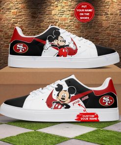 Mickey San Francisco 49ers Stan Smith Shoes, Gift for NFL fans Mickey San Francisco 49ers Stan Smith Shoes, Gift for NFL fans