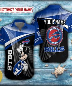 Mickey Surfing Buffalo Bills Short Sleeve Hawaiian Shirt Mickey Surfing Buffalo Bills Short Sleeve Hawaiian Shirt