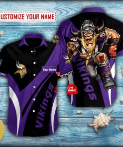 Minnesota Vikings Mascot Button Shirt Minnesota Vikings Mascot Button Shirt