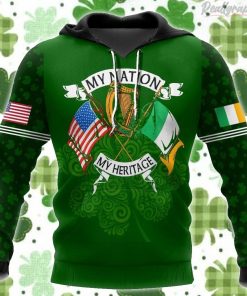 My Nation My Heritage Irish St.Patrick Day All Over Print Hoodie