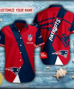 New England Patriots Logo Short Sleeve Hawaiian Shirt New England Patriots Logo Short Sleeve Hawaiian Shirt