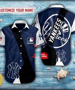 Personalized New York Yankees Logo Button Shirt Personalized New York Yankees Logo Button Shirt