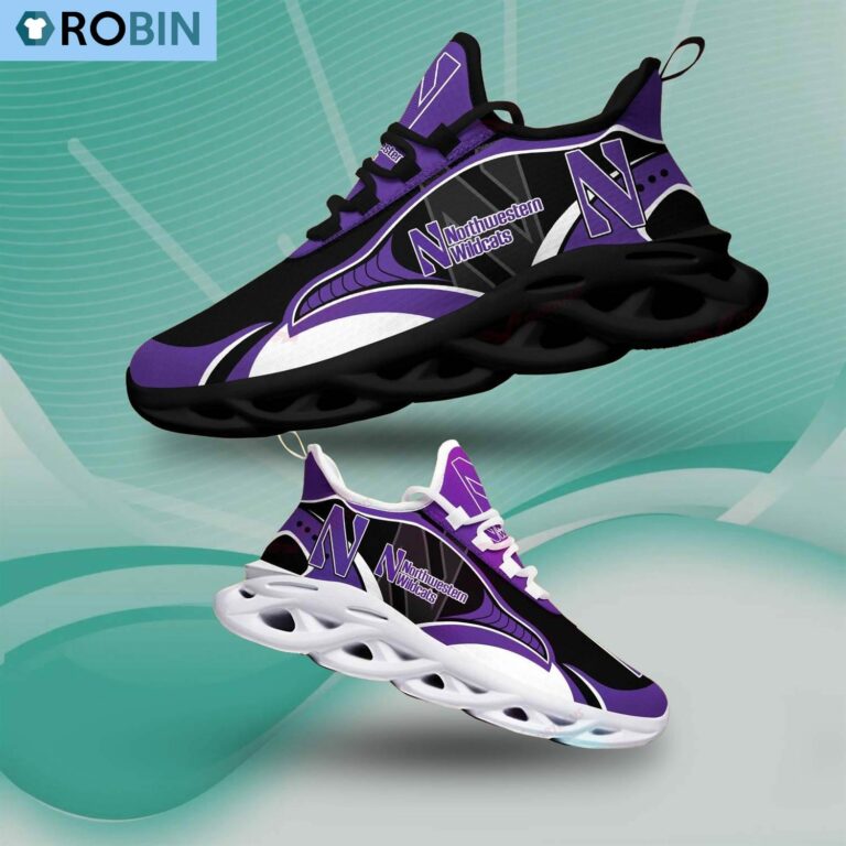 Northwestern Wildcats Sport Shoes, NCAA Shoes Gift For Fans