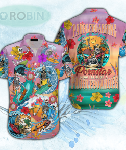 Paddleboarding Paddleboarder Skull Tropical Hawaiian Shirt For Men & Women
