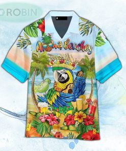 Parrot Aloha Beaches Hawaiian Shirt For Men and Women