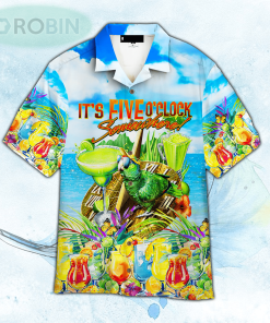 Parrot It’s 5 O’clock Somewhere Hawaiian Shirt For Men and Women