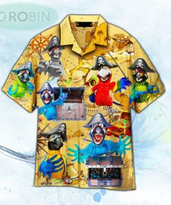 Parrot Pirate Just A Chasing Pirates The Booty Life Hawaiian Shirt For Men and Women