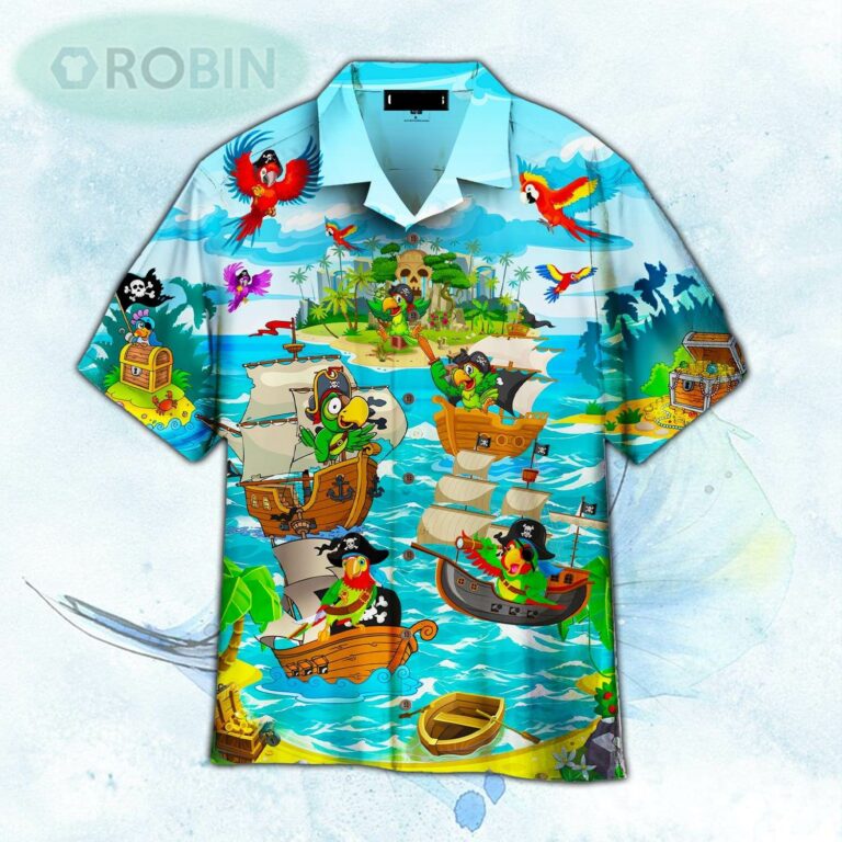 Parrots Its A Pirate Life For Me Hawaiian Shirt For Men and Women