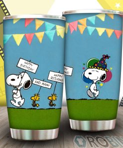 Peanuts Snoopy Happy Birthday Gift Tumbler