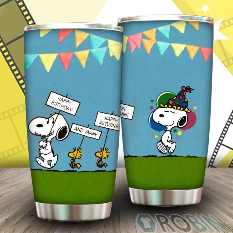 Peanuts Snoopy Happy Birthday Gift Tumbler