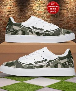 Personalized Camouflage San Francisco 49ers Stan Smith Shoes, Gift for NFL fans Personalized Camouflage San Francisco 49ers Stan Smith Shoes, Gift for NFL fans